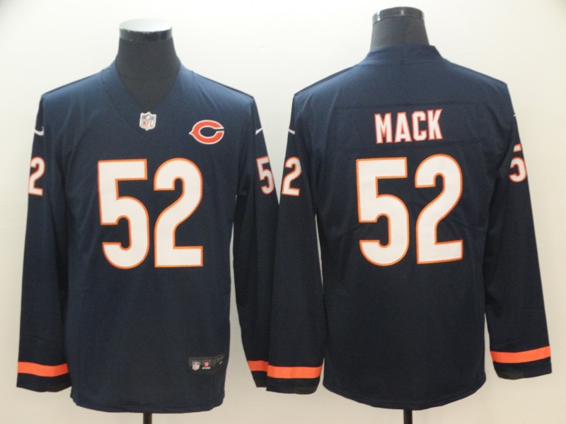 Men's Chicago Bears Khalil Mack #52 Navy Jersey